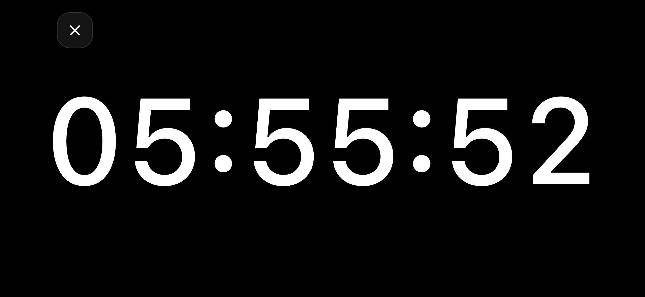 フルスクリーンタイマー